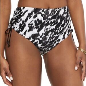 Bar III Black and White Bikini Bottom